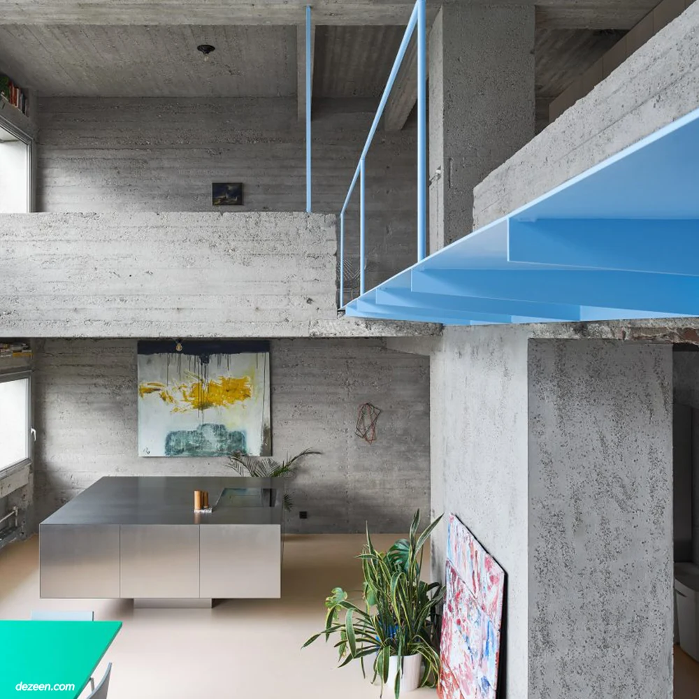 Antwerp Apartment by Studio Okami Architecten (https://www.dezeen.com/2022/03/11/studio-okami-architecten-riverside-tower-apartment)